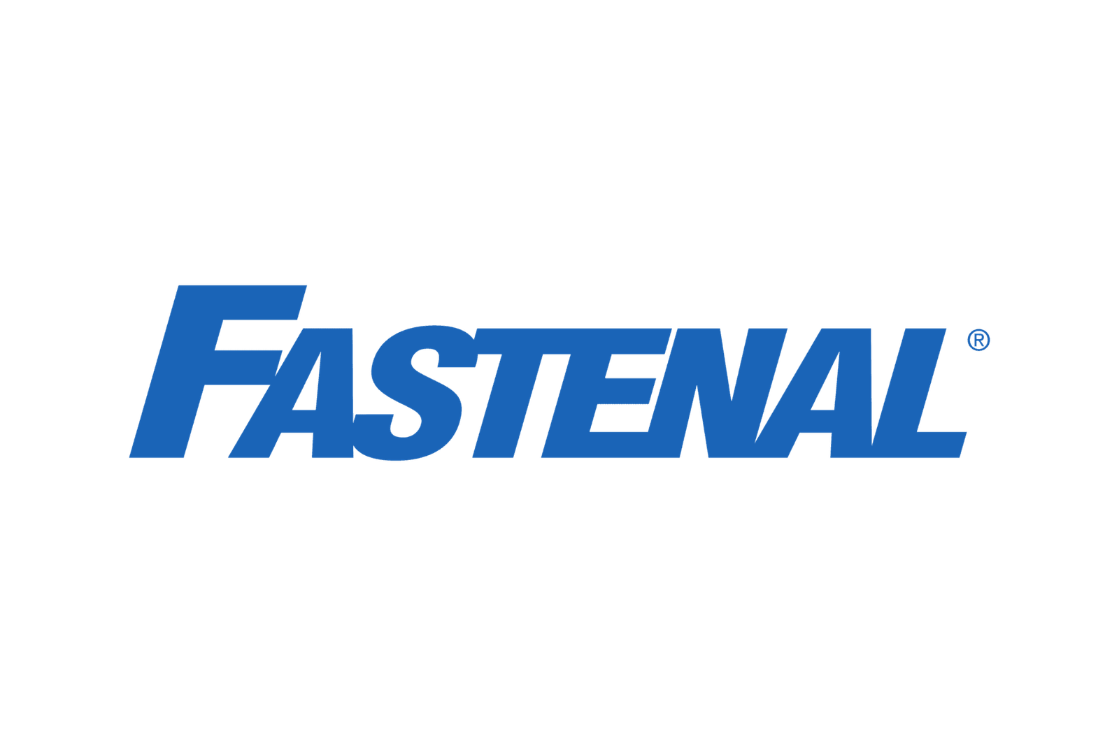 bioaqualife: The image shows the "Fastenal" logo, featuring the brand name in bold, italicized, blue capital letters on a transparent background.