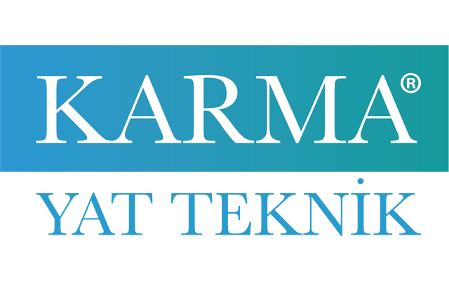 bioaqualife: Logo with a blue gradient background, featuring the white text "KARMA®" above and "YAT TEKNİK" below in capital letters.